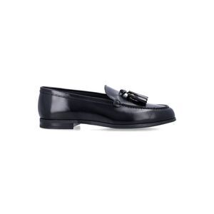 CHURCH S Women's Classic Leather Tassel Loafers Women BLACK Moccasins